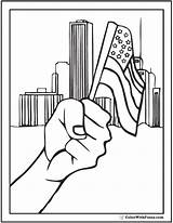 Fourth July Coloring Pages Flag Waving Patriotic Stars Fireworks Printables Kids Pdf sketch template