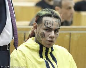 rapper tekashi 6ix9ine is told he faces three years in