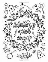 Adulting sketch template