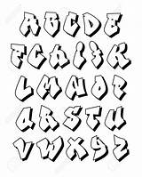 Alfabeto Grafite sketch template