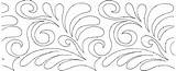 Patterns Pantograph Pantographs Flourish Longarm Meadowlyon Beginner Carlynstudio Sparrow Quilters Continuous Feathers Petite Swirls sketch template