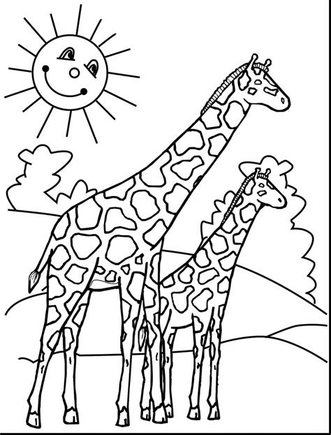 cute giraffe drawing  getdrawings