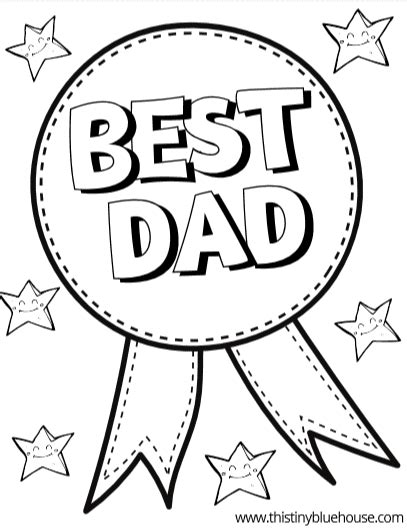 coloring pages  kids fathers day   printable father  day