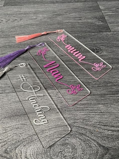 personalised bookmark mum nan t quote mrs hinch etsy in 2021