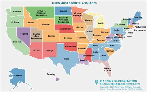 mapping globalization  lot     languages spoken