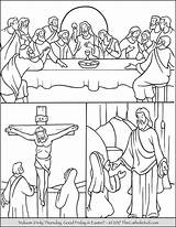 Holy Triduum Lent Jesus Santo Thecatholickid Colouring Ausmalbilder Lenten Colorare Good Religious Disegni Malvorlagen Bibbia Jeudi Religieux Usccb sketch template