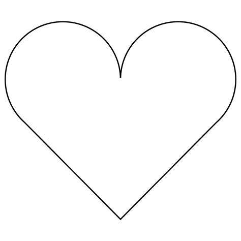 extra large heart template printable
