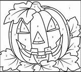 Coloring Halloween Color Number Pages Pumpkin Numbers Printable Kids Printables Online Mosaic Games Fall Coloriage Print Thanksgiving Coloritbynumbers Magique Pumpkins sketch template