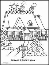 Coloring Pole North Pages House Christmas Printable Drawing Color Colouring Workshop Santas Sheets Houses Kids Comments Getdrawings Print Getcolorings Azcoloring sketch template