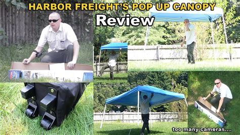 harbor freight pop  canopy review coverpro youtube