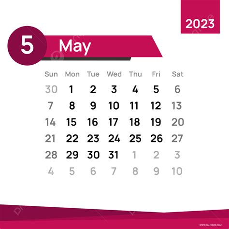 Gambar Templat Desain Kalender Mei 2023 Kalender Perencana Kalender
