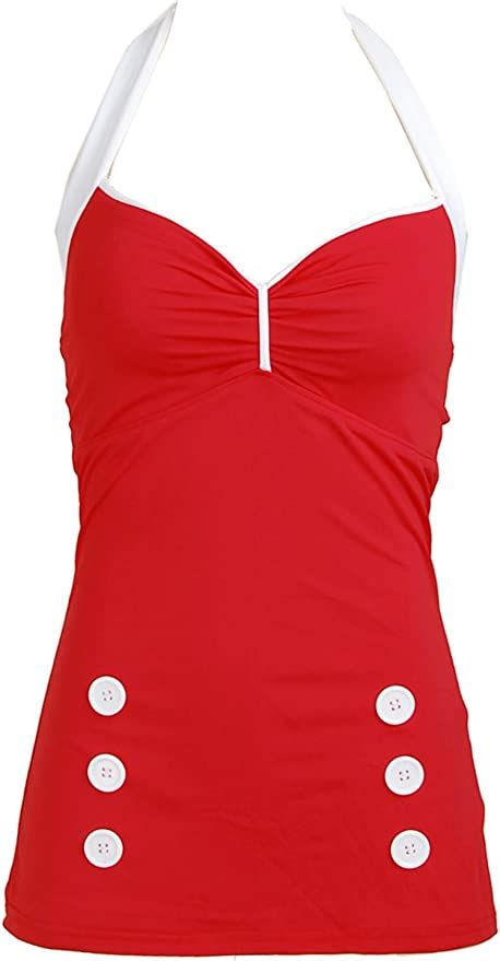 red vintage retro pin up rockabilly women s bathing suit swimsuit
