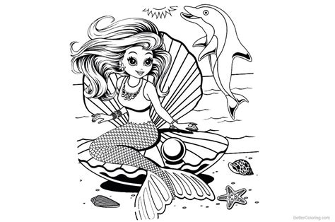lisa frank coloring pages mermaid  printable coloring pages
