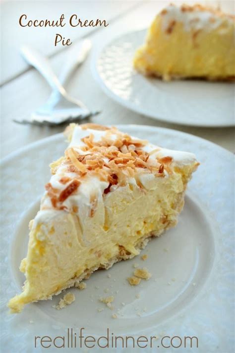 coconut cream pie…my most favorite cream pie ever easy