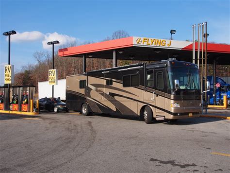pit stops rv friendly gas stations services  touring camper
