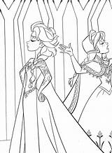Frozen Coloring Pages Elsa Anna Princess Disney Characters Queen Printable Kids Walt Kawaii Fanpop Popular sketch template