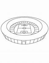 Stadium Drawing Pages Coloring Soccer Cup Getdrawings Color Hellokids Kids Print sketch template