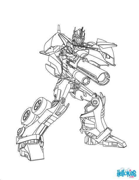 transformers colouring pages