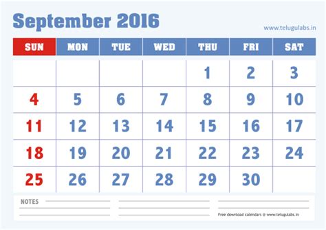 2016 September Calendar ~ 123 Calendar Templates Image 4670817 By