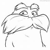 Lorax Truffula Seuss Xcolorings Trickfilmfiguren Ler Swans Coloringsun Malvorlage Gratismalvorlagen sketch template