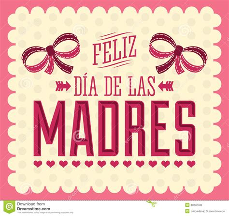 Feliz Dia De Las Madres Happy Mother S Day Spanish Text