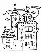 Coloring Halloween House Haunted Pages Kids Printactivities Ghosts Printed Appear Printables Navigation Print Only When Will sketch template