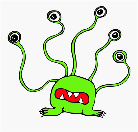 Alien With 5 Eyes Clipart Alien With 5 Eyes Free