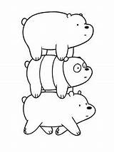 Bears Bare Coloring Pages Kids Bear Cartoon Panda Fun Printable Book Sheets Cute Baby sketch template