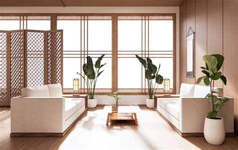 modern japanese interior design   color schemes concept materials