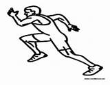 Running Coloring Track Field Pages Man Sports Colormegood Athletics sketch template