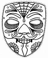 Coloring Mask Gras Mardi Pages Printable Popular sketch template