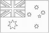 Drapeau Australie Banderas Drapeaux Fahnen Imprimer Coloriages Bandiere Des Adultos Adulti Bandiera Justcolor sketch template
