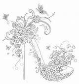 Coloring Pages Colouring Adult High Heel Mandala Printable Shoe Book Books Gorgeous Floating Garden Aliexpress Mandalas Sheets Secret Lace Colorful sketch template