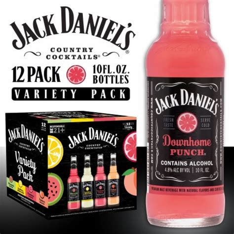 jack daniels country cocktails flavored hard beverage variety pack  bottles  fl oz