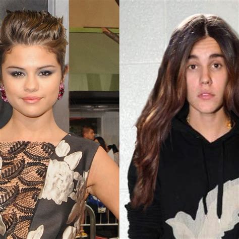 Freaky Friday Hair Swap Justin Bieber And Selena Gomez