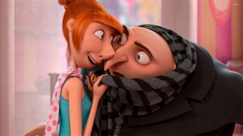 gru and lucy despicable me 2 wallpaper cartoon wallpapers 49345