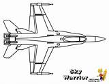 Coloring Jet Fighter Pages Popular Planes sketch template