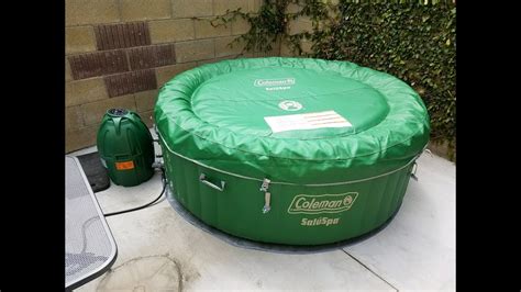 coleman inflatable hot tub review youtube