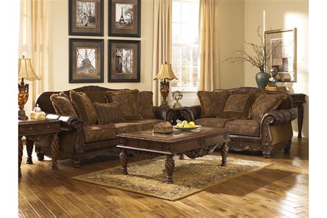 incredible gallery  ashley furniture leather living room sets
