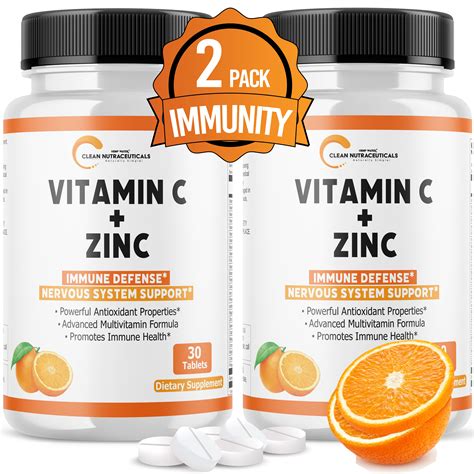 vitamin  zinc immune support tablets  adults kids infused   healthy vitamins zinc