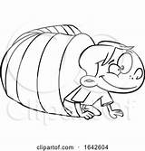 Tunnel Crawling Boy Cartoon Toonaday Clipart Lineart sketch template