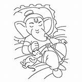 Ganesha Coloring Pages Ganesh Lord Kids Drawing Color Island Flies Line Getdrawings Tattoo Simple Resting Cute Little Printable Getcolorings Mouse sketch template