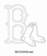 Pages Coloring Sox Boston Red Getcolorings sketch template