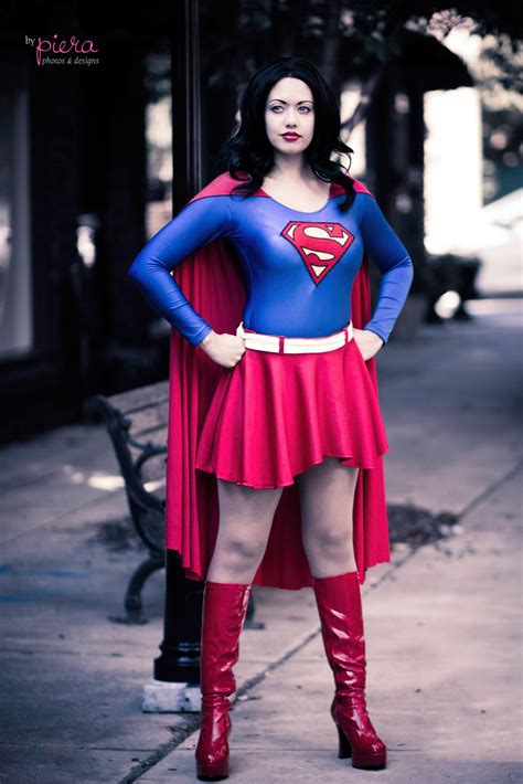 cosplay victoria as supergirl dark hair variant