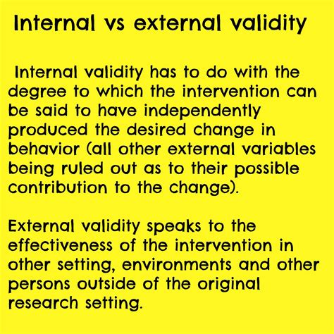 internal  external validity aba therapy bcaba exam behavior analysis
