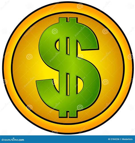 dollar sign icons gold circle royalty  stock image image