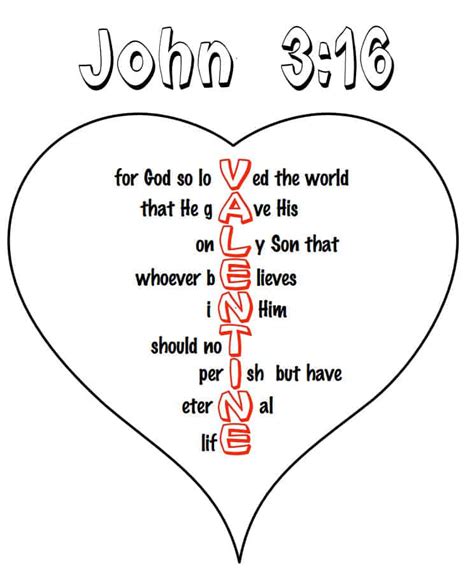 john  heart coloring page  valentine day ministry  childrencom