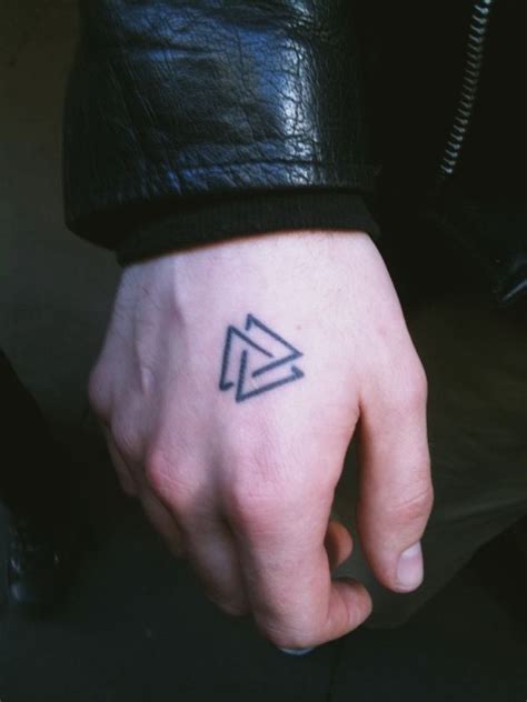 valknut represents nordic god odin interlocking triple