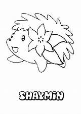 Shaymin Pages Coloring Pokemon Popular sketch template