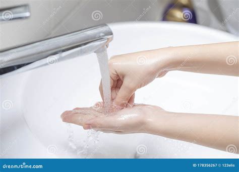 hand washing  bathroom stock image image  protection